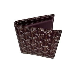 Goyard Saint Sulpice Burgundy Goyardine Bi-Fold Wallet
